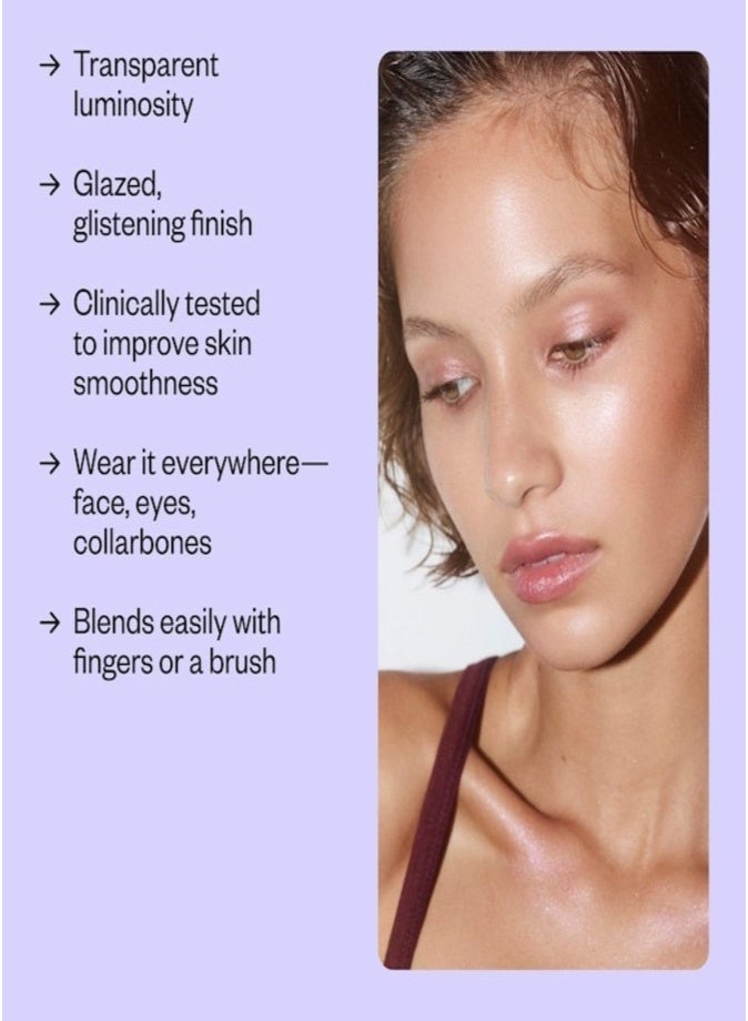 Kosas Shiny Objects Wet Glisten Highlighter Powder 4.5g – Radiant Face & Eye Glow Embered - Bronzed Copper - Image 5